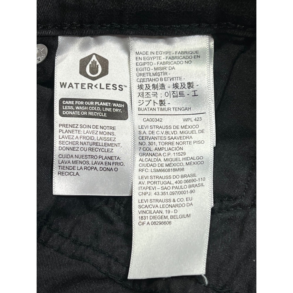 Levi's Jeans‎ Black Wash Bootcut Flare Mid Rise Size 16M W33 L32 - Picture 9 of 11